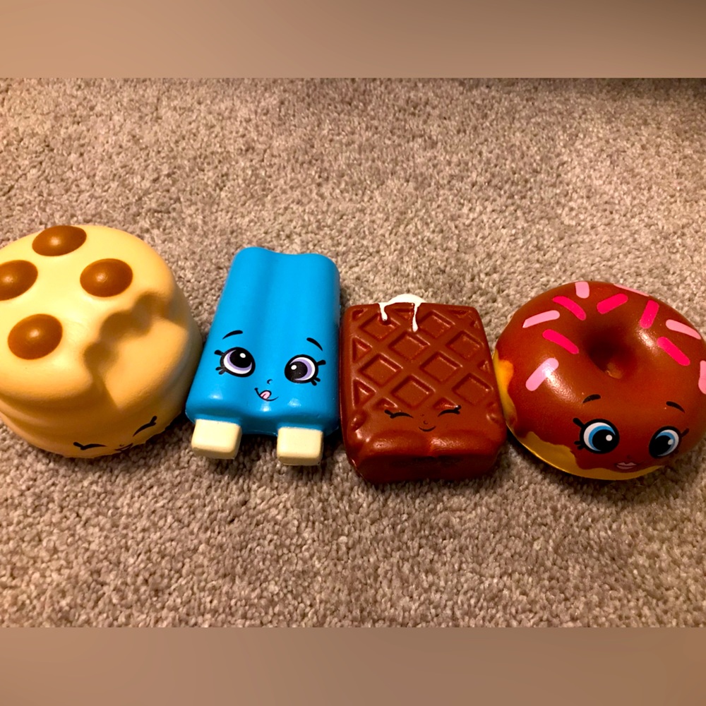Shopkins squishies toys that are soft and cute